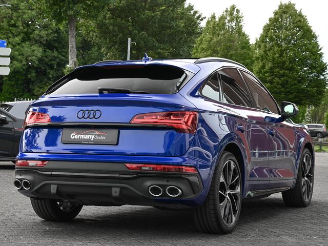 Audi SQ5 Sportback 3.0TDI 342 pk Quattro Ultra Blauw Luchtvering Pano Carbon 360Cam B&O Sfeerverl Trekh.