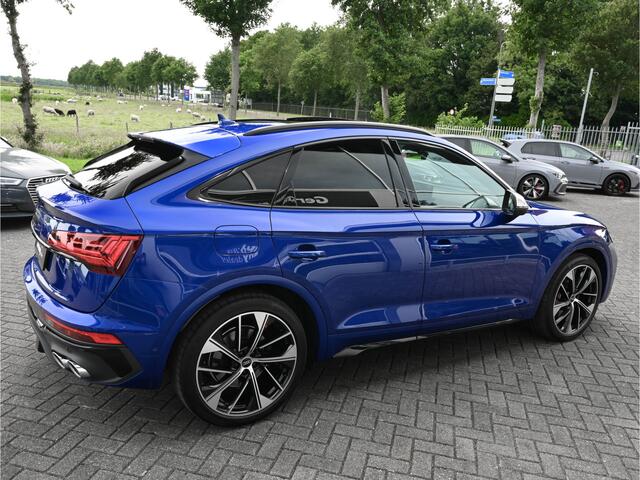 Audi SQ5 Sportback 3.0TDI 342 pk Quattro Ultra Blauw Luchtvering Pano Carbon 360Cam B&O Sfeerverl Trekh.