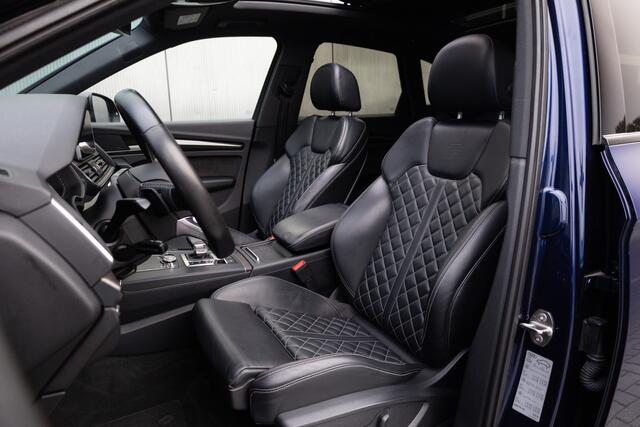 Audi SQ5 3.0 TFSI 354 pk SQ5 Quattro Pro Line Plus S-Line / Lucht-Vering/ Pano-Dak/ Matrix-Led/ Keyless/ Head-Up/ RS-Stoelen/ Stoel.Verw/ B&O-Sound/ 360-Camera/ 21'' LMV