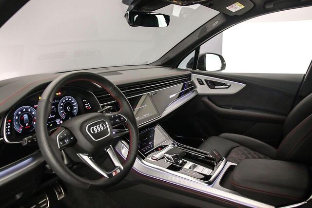 Audi SQ7 4.0 TFSI 507PK quattro 7p | Trekhaak | Pano | Derde zitrij | Headup | B&O | 4-Wiel | Rood-Stiksel | HD-Matrix | ACC | 360 Camera |