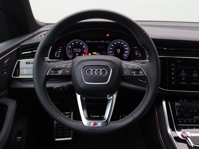 Audi SQ8 4.0 TFSI quattro Advanced onderstel, Standkachel, Panoramadak, Trekhaak, Massage, Ventilatie, HD Matrix Laser, Head-Up Display, Area View, Nachtzicht, 23" Lichhtmetalen velgen