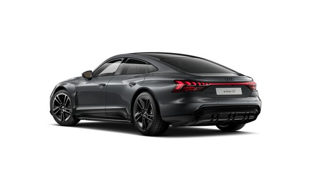 Audi e-tron GT Quattro S e-tron GT 97kWh 592 2AT Automaat | Velgen, gegoten lichtmetaal 21" "5-dubbelspaak-Konkavmodule"-design | Optiekpakket zwart plus | Matrix-ledkoplampen met dynamische knipperlichten | Sportstoelen pro voorin | Designpakket rood