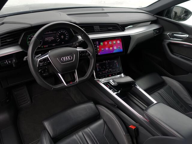 Audi e-tron e-tron 55 quattro advanced 95 kWh- Panoramadak, CarPlay, Ada Cruise, Sfeerverlichting, Camera, Memory, Design Leder Interieur