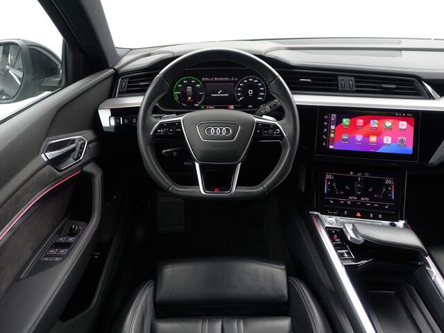 Audi e-tron e-tron 55 quattro advanced 95 kWh- Panoramadak, CarPlay, Ada Cruise, Sfeerverlichting, Camera, Memory, Design Leder Interieur