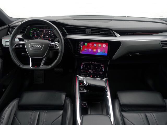 Audi e-tron e-tron 55 quattro advanced 95 kWh- Panoramadak, CarPlay, Ada Cruise, Sfeerverlichting, Camera, Memory, Design Leder Interieur