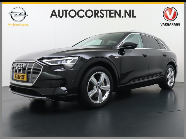 Audi e-tron 55 Quattro 95kWh 408PK Trekhaak Leder/Alcantara Panoramadak Adap.Cruise Navi Ecc Stoelverwarming Business Edition Plus Luchtvering Memory Lmv Elek.Achterklep Privacy Glas Keyless 1e Eigenaar 1.800KG Trekgewicht Zeer compleet!