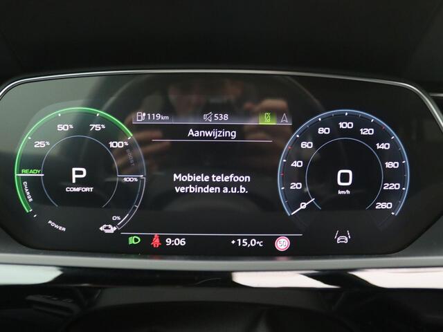 Audi e-tron 55 quattro S edition 95 kWh 408PK Aut. SOH 92,25%, Pano-Schuifdak, Memorystoel, Luchtvering, Alarm, Stoelverwarming, 20" LM Velgen, Adaptieve Cruise Control