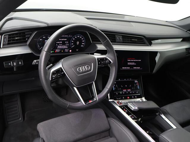 Audi e-tron S quattro 95 kWh | 503 PK | SoH 100% | Trekhaak | S Line | half lederen bekleding | Lichtmetalen velgen 20"|