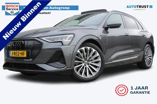 Audi e-tron 55 quattro S-line 95 kWh | Incl. 12 maanden garantie | Schuif/kantel dak | Trekhaak | Adaptieve cruise control | Climate control | Stoelverwarming | Parkeercamera | Memory seat |