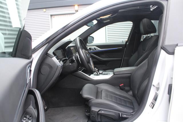 BMW 4-SERIE Gran Coupé 420i 184pk Business Edition Plus Automaat NL-Auto NAP Clima Cruise Navi Camera Schuif-kanteldak 17"LMV Leder El. Klep