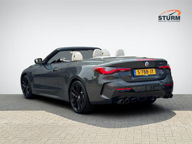 BMW 4-SERIE Cabrio M440i xDrive High Executive M Sport Pro NL-Auto NP. ¤121.000! | Trekhaak Uitklapbaar | Nekverwarming | 360° Camera | Individual Interieur | Head-Up Display | Rijklaarprijs!