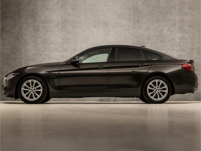 BMW 4-SERIE Gran Coupé 418i High Executive Automaat (GROOT NAVI, CLIMATE, LEDER, STOELVERWARMING, SPORTSTOELEN, GETINT GLAS, PARKEERSENSOREN, CRUISE, NIEUWE APK, NIEUWSTAAT)