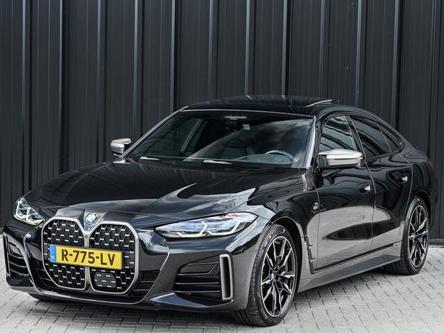 BMW 4-SERIE Gran Coupé M440i xDrive HIGH EXECUTIVE | M-SPORT PAKKET | SHADOW LINE | COMFORT ACCESS | MEMORY SEATS | HEAD-UP DISPLAY | ADAPTIVE CRUISE | VIRTUAL COCKPIT | STOEL - EN STUURVERWARMING | ACHTERBANK VERWARMING | EL. TREKHAAK