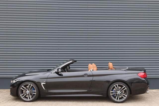 BMW 4-SERIE Cabrio 430i M-Sport High Executive LED/Camera/Head-up/HK/CarPlay/Dakota Leder/Elek. stoel+mem/Carbon/19"