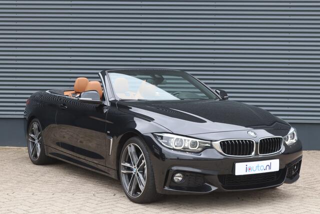 BMW 4-SERIE Cabrio 430i M-Sport High Executive LED/Camera/Head-up/HK/CarPlay/Dakota Leder/Elek. stoel+mem/Carbon/19"