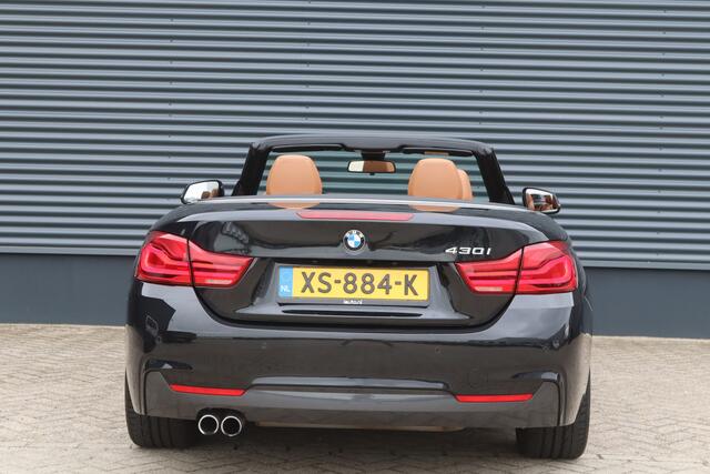 BMW 4-SERIE Cabrio 430i M-Sport High Executive LED/Camera/Head-up/HK/CarPlay/Dakota Leder/Elek. stoel+mem/Carbon/19"
