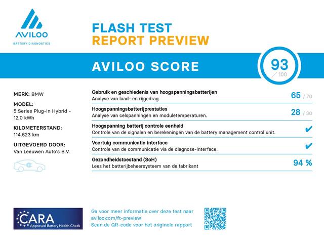 BMW 5-SERIE 545e xDrive | H&K | Head-up | Parkeercamera | M-sport | Leder