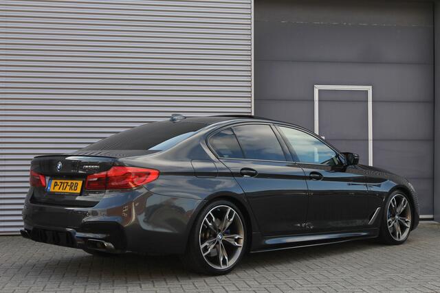 BMW 5-SERIE M550i xDrive High Executive I AUT. I 463 PK I LEDER I SCHUIFDAK I CARPLAY