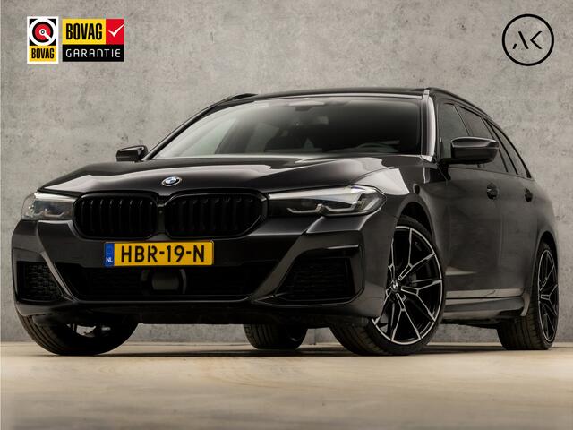 BMW 5-SERIE Touring 530i xDrive M Sport 245Pk Automaat (PANORAMADAK, APPLE CARPLAY, LUCHTVERING, GROOT NAVI, 360 CAMERA, MEMORY SEATS, LEDER, SFEERVERLICHTING, ADAPTIVE CRUISE, HEAD-UP DISPLAY, TREKHAAK, NIEUWSTAAT)