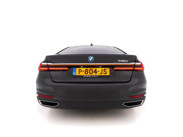 BMW 7-SERIE 745e High Executive (INCL-BTW) *LASER-LED | EXCLUSIV-NAPPA-LEATHER | HEAD-UP | SOFT-CLOSE | BLIND-SPOT | MEMORY-PACK | DIGI-COCKPIT | KEYLESS | DAB+ | CAMERA | COMFORT-SEATS | AMBIENT-LIGHT | DAB | CARPLAY | 18"
