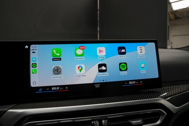 BMW M3 Competition 510pk xDrive |dealer onderhouden|org. NL|carbon dak|carbon interieur|keramisch|Harman&Kardon|memory|laser light|360 camera|stoelventilatie + verwarming|