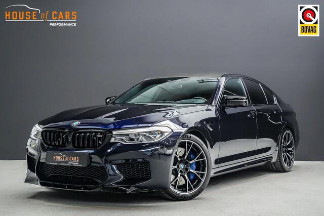 BMW M5 5-serie 625pk Competition xDrive |carbon dak|Bowers & Wilkins|soft close|360 camera|sportuitlaat|luxe lederen bekleding|memory|HUD|stoelverwarming en ventilatie|20"|elek. achterklep|