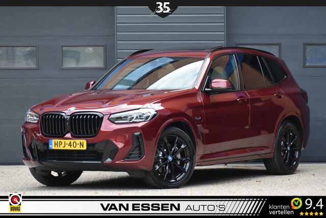 BMW X3 xDrive30e High Executive M-Sport Pano Head-Up Trekhaak Keyless *Aventurin Red Metallic* Uniek!