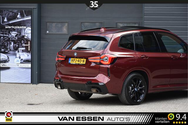 BMW X3 xDrive30e High Executive M-Sport Pano Head-Up Trekhaak Keyless *Aventurin Red Metallic* Uniek!