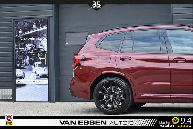 BMW X3 xDrive30e High Executive M-Sport Pano Head-Up Trekhaak Keyless *Aventurin Red Metallic* Uniek!