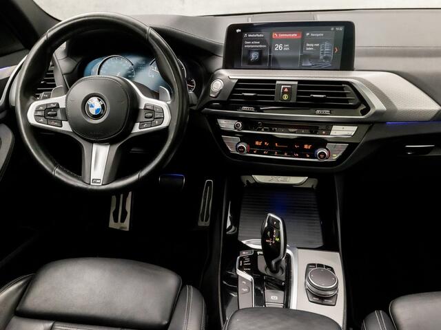 BMW X3 xDrive30i M Sport High Executive 252Pk Automaat (PANORAMADAK, M PAKKET, GROOT NAVI, SFEERVERLICHTING, DEALER ONDERHOUDEN, VIRTUAL COCKPIT, CAMERA, GETINT GLAS, ADAPTIVE CRUISE, STOELVERWARMING ACHTER, DISPLAY KEY, NIEUWSTAAT