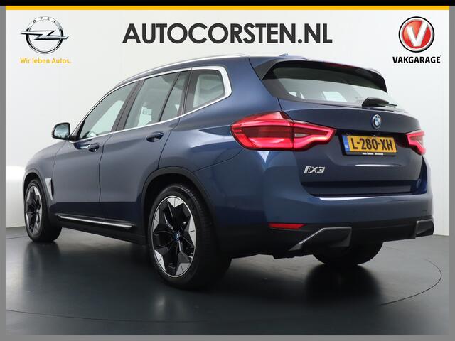 BMW X3 iX3 High Executive 80kWh Leder Adap.Cruise Apple Carplay Android Auto Navi Ecc 360°Camera Panoramaschuifdak Harman&Kardon®SurroundSound Pdc DAB Elek.Stoel+Memory HeadsUpD. Stoelverwarming Parkeer+Achteruitrij assistent Led Origineel Nederlandse Auto Zeer 