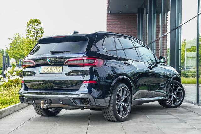 BMW X5 45e xDrive High Executive |dealer onderhouden|1e eigenaar|M-pakket|schuif/kantel dak|Harman&Kardon|diamond poke|Laser LED|achter-as meesturend|luxe lederen stoelen|360 camera|elek. trekhaak|