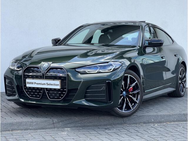 BMW i4 M50 High Executive 84 kWh Sport Pro | High Executive | Glazen schuif-/kanteldak | Stuur- en stoelverwarming | Trekhaak | Comfort Access | Laserlight | Harman Kardon | Head-Up