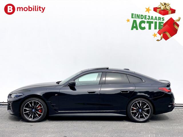 BMW i4 M50 544Pk High Executive 84 kWh Elektrisch verstelbare stoelen | Trekhaak 1600kg | Schuif/Kanteldak | Driving Assistant Professional | Harman Kardon Sound System | Head Up Display | Verwarmbaar stuurwiel | Interieurlijsten Carbon Fibre | Parking Assist.