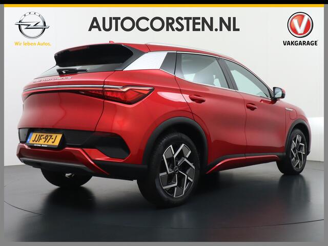 BYD Atto 3 60kWh Design SOH 100% Panoramadak Leder+Elektr.Verst. Warmtepomp Adaptieve Cruise 360°Camera Apple Carplay Android Auto Elektr.Achterklep Design Verkeersbord detectie WiFi DAB Led Rijstrooksensor Keyless Smartphone Entry Fabrieksgarantie tot 15-12-2028/15