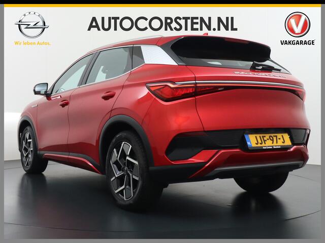 BYD Atto 3 60kWh Design SOH 100% Panoramadak Leder+Elektr.Verst. Warmtepomp Adaptieve Cruise 360°Camera Apple Carplay Android Auto Elektr.Achterklep Design Verkeersbord detectie WiFi DAB Led Rijstrooksensor Keyless Smartphone Entry Fabrieksgarantie tot 15-12-2028/15