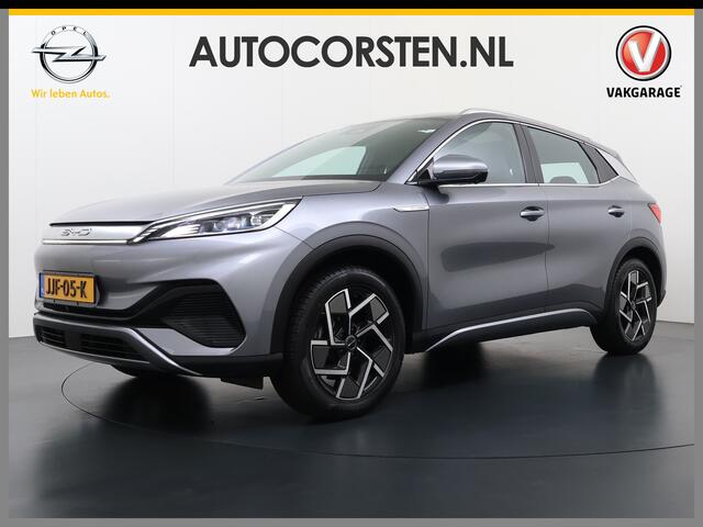 BYD Atto 3 ACCU 60kWh Design Pano-dak Leer+Elektr.Verst. Warmtepomp Adaptieve Cruise 360°Camera Apple Carplay Android Auto Elektr.Achterklep Design Verkeersbord detectie WiFi DAB Led Rijstrooksensor Keyless Smartphone Entry Fabrieksgarantie tot 14-12-2030/150.000km