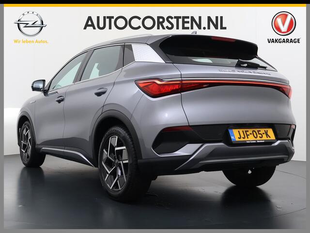 BYD Atto 3 ACCU 60kWh Design Pano-dak Leer+Elektr.Verst. Warmtepomp Adaptieve Cruise 360°Camera Apple Carplay Android Auto Elektr.Achterklep Design Verkeersbord detectie WiFi DAB Led Rijstrooksensor Keyless Smartphone Entry Fabrieksgarantie tot 14-12-2030/150.000km