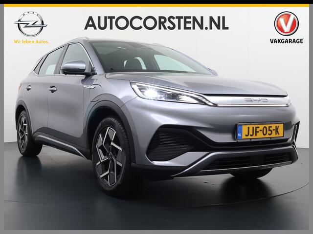 BYD Atto 3 ACCU 60kWh Design Pano-dak Leer+Elektr.Verst. Warmtepomp Adaptieve Cruise 360°Camera Apple Carplay Android Auto Elektr.Achterklep Design Verkeersbord detectie WiFi DAB Led Rijstrooksensor Keyless Smartphone Entry Fabrieksgarantie tot 14-12-2030/150.000km