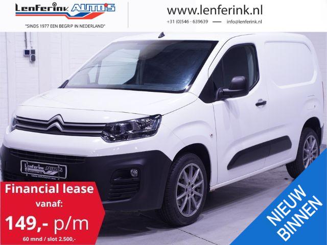 Citroen BERLINGO 1.6 BlueHDI 100 pk L1 Airco, 17" LMV Cruise Control, Laadruimte Pakket, PDC achter, 2-Zits