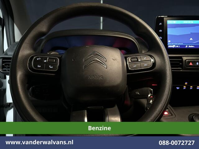 Citroen BERLINGO 1.2 PureTech **Benzine** 130pk Automaat L1H1 Euro6 Airco | 3-Zits | Camera | Navigatie | Apple Carplay Android Auto, Cruisecontrol, Parkeersensoren, Bijrijdersbank