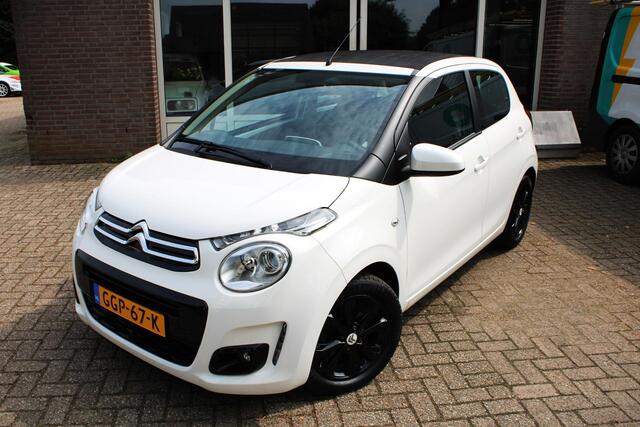 Citroen C1 Airscape Shine Airco, CC, Carplay, NAVI, Elektr. schuif/kantel dak, Parkeersens. A, Leder, 15" LMV