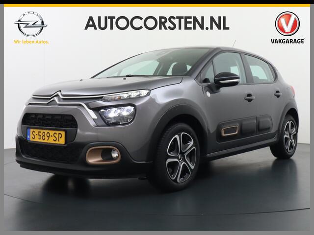Citroen C3 1.2I 83PK Navi Ecc Apple Carplay Android Auto Cruise Control C-Series 16"lm Regensensor Spoorassistent ldws Bluetooth Pack Safety Lmv Origin. NLse auto ¤ 24.000 nieuw! 1e Eigenaar