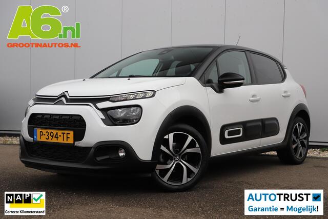 Citroen C3 1.2 PureTech Shine Navigatie Achteruitrijcamera 17 inch LMV Carplay Android Climate Cruise Control Rijstrooksensor Parkeersensor