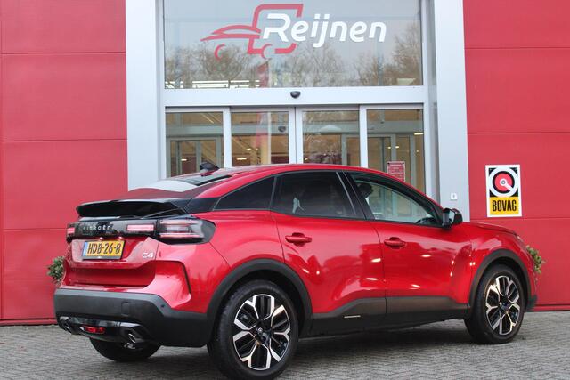 Citroen C4 1.2 Hybrid 145PK MAX | HEAD UP DISPLAY | CAMERA VOOR + ACHTER | NAVIGATIE | DRAADLOZE TELEFOONLADER | FULL LED KOPLAMPEN | DRAADLOZE APPLE CARPLAY/ANDROID AUTO | STOEL/STUUR/VOORRUIT VERWARMING | 18" LICHTMETALEN VELGEN | ADAPTIVE CRUISE CONTROL | CLIMATE
