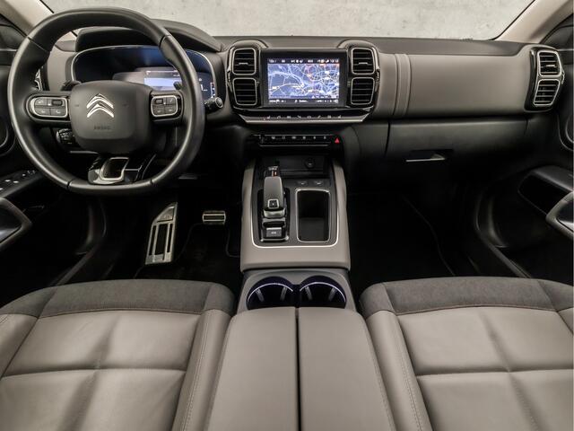 Citroen C5 Aircross 1.2 PureTech Sport Automaat (PANORAMADAK, APPLE CARPLAY, GROOT NAVI, 360 CAMERA, LEDER, SPORTSTOELEN, STOELVERWARMING, GETINT GLAS, ADAPTIVE CRUISE, ELEK ACHTERKLEP, NIEUWSTAAT)