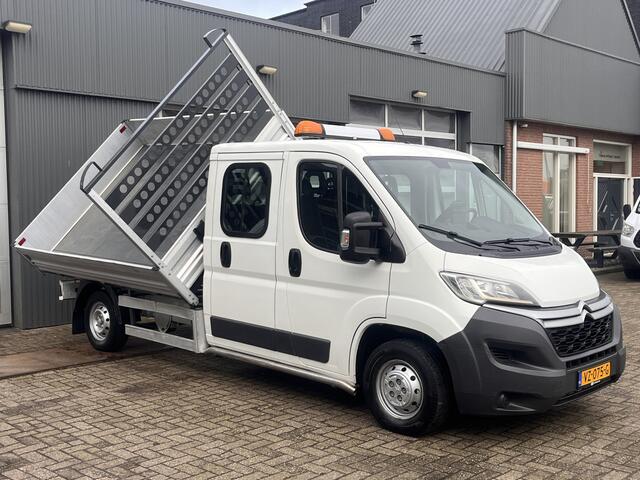 Citroen JUMPER 35 2.2 HDI L3 3 Zijdenkipper Kieper Trekhaak 2500 kg trekgewicht 7-Persoons Telefoonverbinding 1e eigenaar open laadbak Pick-up P-up Euro 5 Kipper