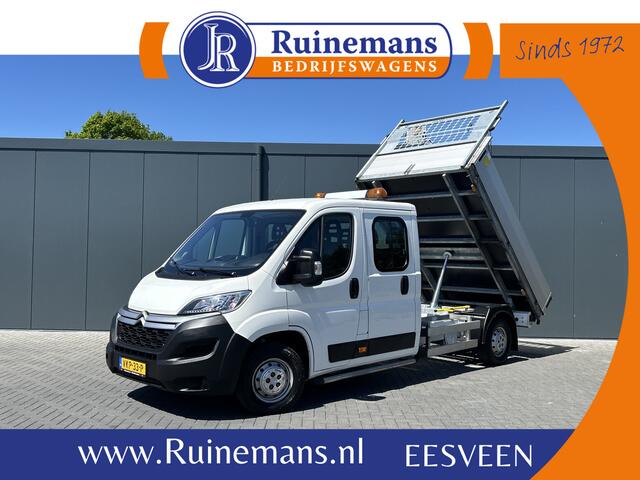 Citroen JUMPER 2.2 BlueHDi 141 PK EURO 6 / L4 MAXI / KIPPER / 7 PERS / DUBBELE CABINE / PICK UP / 2.5 TONS TREKHAAK / LED