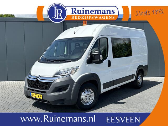 Citroen JUMPER 35 2.2 HDI 131 PK DC Zwaar / L2H2 / 7-PERS DUBBEL-CABINE / 1e EIG. / AIRCO / NAVI / CAMERA / BLUETOOTH / 3 TONS TREKHAAK / INRICHTING / DUBBELE CABINE