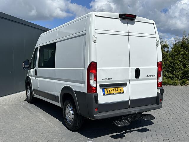 Citroen JUMPER 35 2.2 HDI 131 PK DC Zwaar / L2H2 / 7-PERS DUBBEL-CABINE / 1e EIG. / AIRCO / NAVI / CAMERA / BLUETOOTH / 3 TONS TREKHAAK / INRICHTING / DUBBELE CABINE
